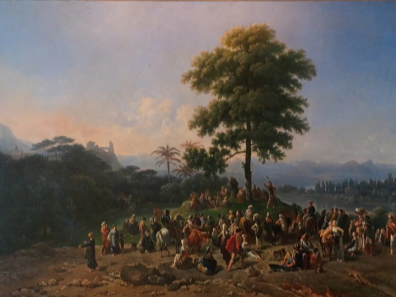 1755-Nicolas-Antoine Taunay - Sermone di San Giovanni Battista